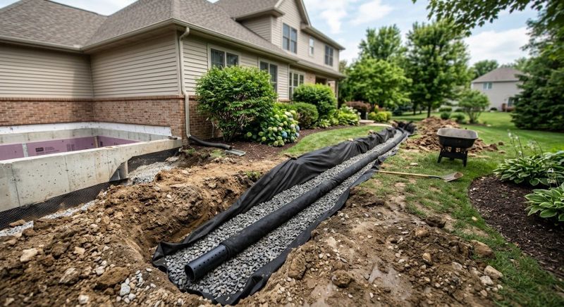Curtain Drain Installation in Tuscaloosa, AL