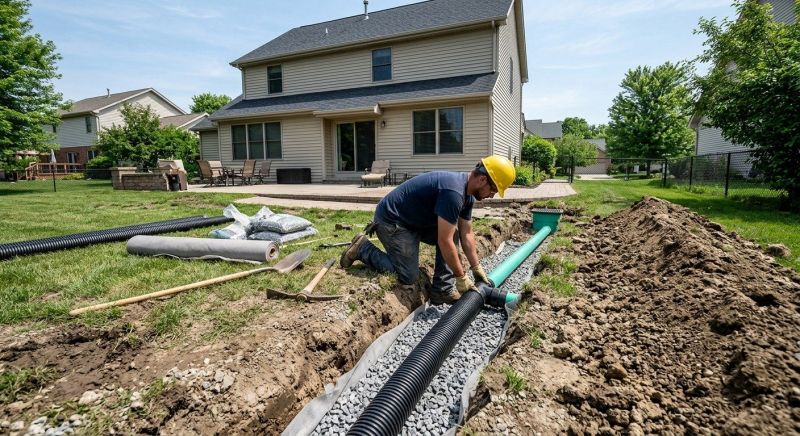 Landscape Drainage Installation