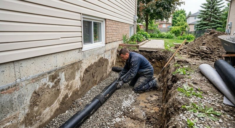 Weeping Tile Repair in West Des Moines, IA